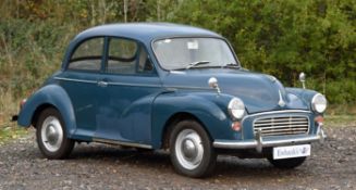 1967 Morris Minor 1000 2 Door. Registration number: KVA 699E. Mileage: 76,755. Family owned (Uncle