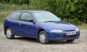 1996 Mitsubishi Colt 1.3 GLX 3 Door Hatchback. Registration number: N662 NUF. Mileage: 99,374.