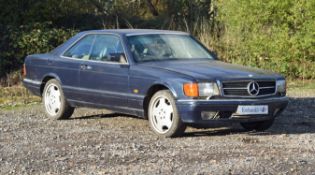 1991 Mercedes-Benz 500 SEC Automatic. Registration number: J243 JPN. Mileage: 147,993.