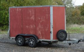 Ifor Williams BV105 10f Twin Axle Box Trailer with Ramp Doors. Weigh capacity 2.7 tonnes.