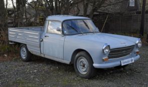 1971 Peugeot 404 Pick-up truck. Registration: VOD 376J. Mileage displaying 80,064km.