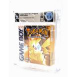 Nintendo Game Boy Pokémon Yellow WATA 9.6 A++ Sealed (PAL) w/Nintendo Red Strip Seal This game has