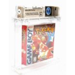 Nintendo Game Boy - Pokémon Red Sealed (NTSC) WATA 8.0 B+ Grader Notes: Box: 8.