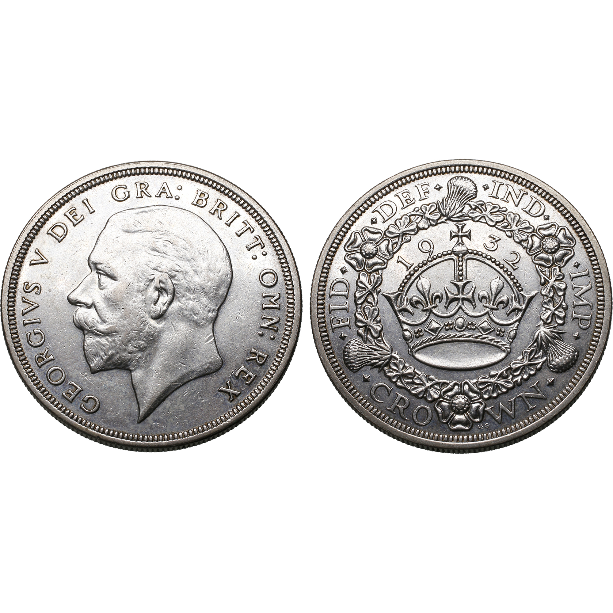 United Kingdom, George V AR Crown.United Kingdom, George V AR Crown ...