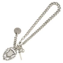 Victorian Albert chain, Edwardian medallion fob