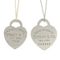 Two Return to Tiffany pendants, Tiffany & Co.