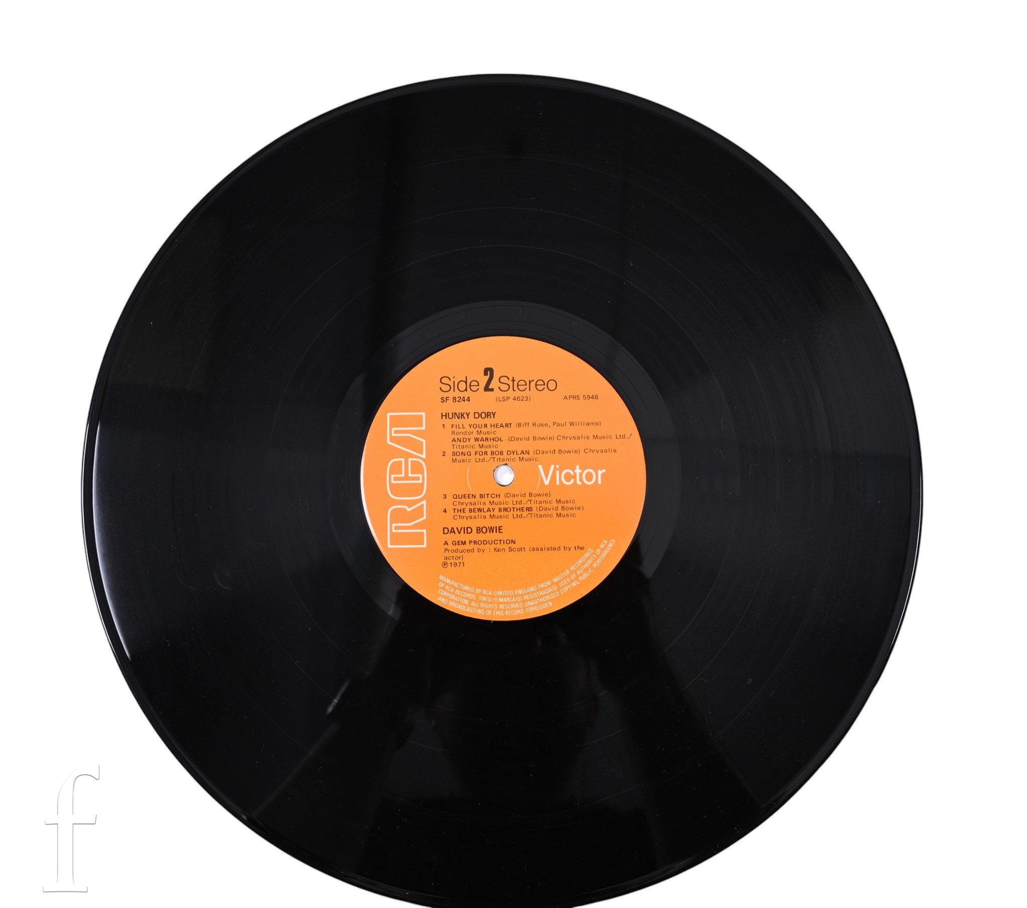 David Bowie - Hunky Dory RCA SF 8244 original UK front laminated first ...