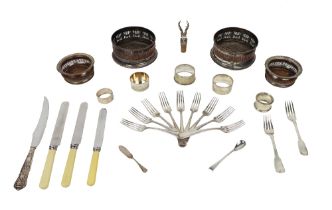 A pair of Georgian style silver plated Wine Coasters, decorated in the Adams taste, a pair of