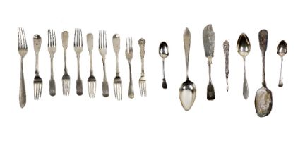 Silverware: A collection of English silver Forks and Spoons, Victorian and Georgian by various