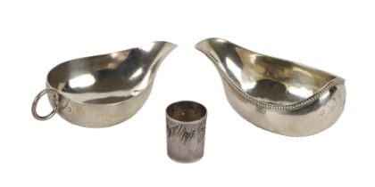 Silver: A Georgian period English silver Bleeding Bowl, S.M. London (with later ring handle); also