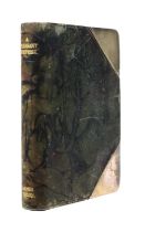 Silverware: A silver mounted Hip Flask, modelled as a book 'A Pleasant Surprise' by James Dixon &