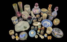 Box of Collectables. Isle of White Glass, Hummel, Herend etc. Box of Collectable Items, Includes