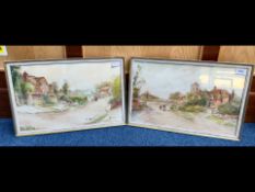 Two Framed Watercolours by C H C Baldwin