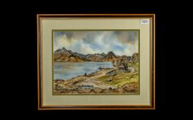 V Young, Three Watercolours, All Showing