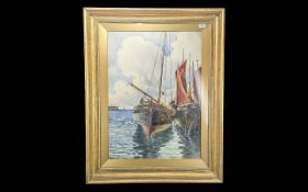 Large Early 20th Century Watercolour by
