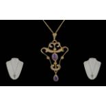 Ladies Victorian Period 9ct Gold Open Wo