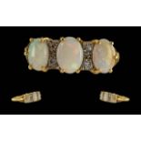 Antique Period Ladies 18ct Gold Opal and
