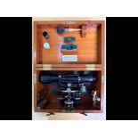 Vintage Surveyors Theodolite, made by Cooke, Troughton & Simms. Fitted interior, dates from the