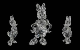 Swarovski Disney Collection Cut Crystal Figure ' Minnie Mouse'. No. 9100 NR000 005.
