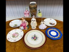 Collection of Porcelain Figures, includes 'Nell Gwynne' Ladies of the Stage, Royal Doulton 'Meg'