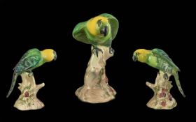 Beswick Hand Painted Parrot Figure. c.1930's / 1940's. Model No 930. Height 6 Inches - 15 cms