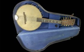 Vintage Vega ' Little Wonder ' Banjo with Case. This Is An 8 String Instrument.