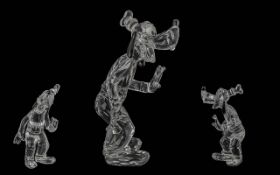 Swarovski Disney Showcase Collection Cut Crystal Figure ' Goofy ' Ref 690716. Issued 2005 - 2008.