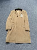 Greenwoods Elite Brown Pure Wool Gentleman's Overcoat, brand new with tags, rrp £309, brown with