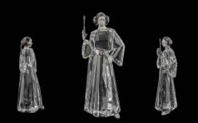 Swarovski Disney Collection Cut Crystal Figure, Princess Leia from the Star Wars Collection.