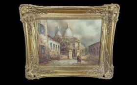 Three Original Framed Oil Paintings by Artists I. Costello, all signed, depicting figures in