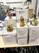 Collection of Enchantica Fantasy Figures, all with boxes marked with names, figures to include
