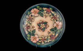 Moorcroft Hand Painted Large Cabinet Plate / Dish ' Oberon ' Design. Designed Rachel Bishop. Date