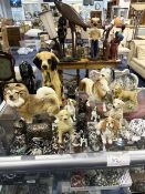 Collection of Dog Figures, assorted sizes and breeds, 17 in total.