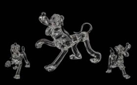 Swarovski Disney Showcase Collection Cut Crystal Figure ' Goofy ' Ref 9100 000 009.