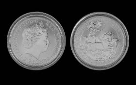 Royal Mint Brittania 1oz Fine Silver Coin - Purity 999. Still In Capsule. Date 1999. Mint