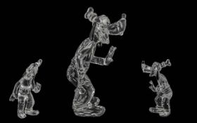 Swarovski Disney Showcase Collection Cut Crystal Figure ' Goofy ' Ref 690716. Issued 2005 - 2008.