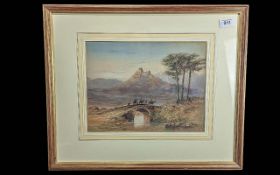 John Henry Bradley (British 1832-1884) Watercolour, The Cavalry Regiment - Savoia Cavalleria -