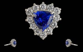 Ladies Superb Quality Platinum Tanzenite