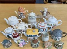 Box of Teapots, to include Johnson Bros.
