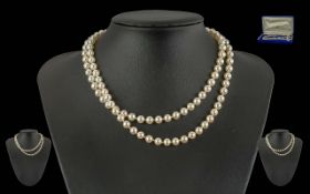 Mikimoto Cultured Pearl Necklace of Long