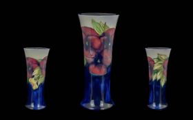 William Moorcroft Signed Tall Hand Paint