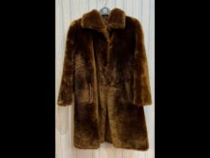 Ladies Dark Brown Beaver Coat, collar, s