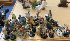 Box of Assorted Bird Figures, assorted b