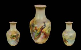 Royal Worcester Small Hand Painted / Sig