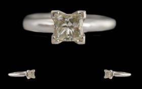 Ladies 14ct Gold Single Stone Natural Fa