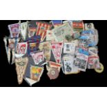 Assorted Football Memorabilia, including a large quantity of vintage football programmes, mainly