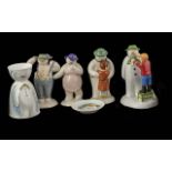Royal Doulton Snowmen Figures to include Thank You Snowman, Stylish Snowman, Lady SNowman (slight