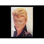 David Bowie Signature. David Bowie Serious Moonlight Tour Programme dated 1983, signed to inside
