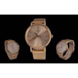 Tissot 1857 Gents Stylish Quartz Rose Gold Plated Wrist Watch. Features Sapphire Crystal Glass,