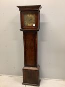 An 18th century oak thirty hour longcase clock by Jno. Muzzell, Horsham, height 183cm. Condition -